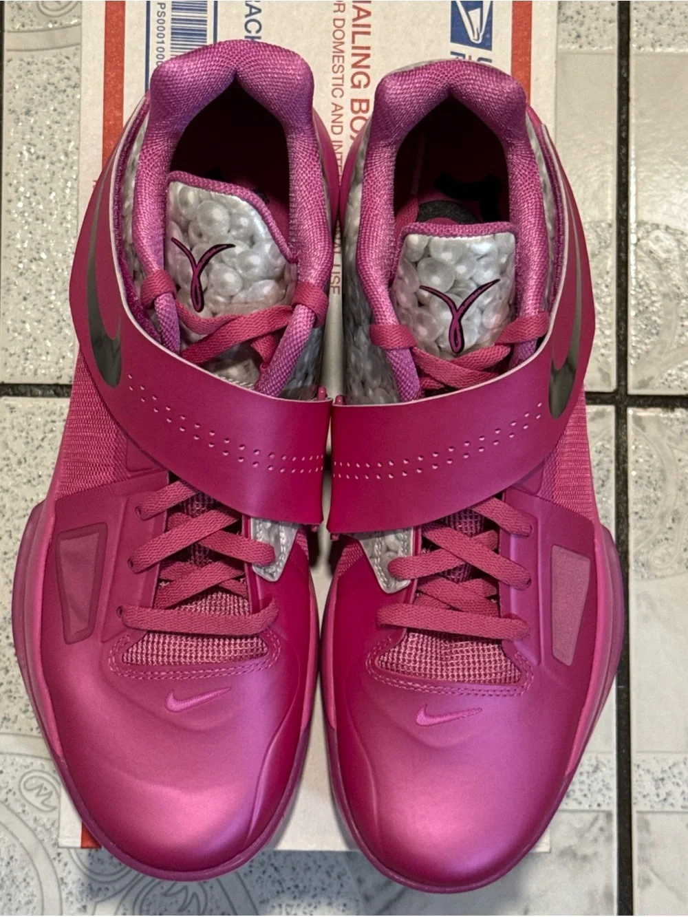New Nike Zoom KD 4 “Aunt Pearl” Pink Basketball Shoes Men’s Size 12 HF9098-600